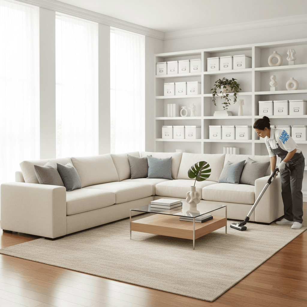Bright, clean modern living room