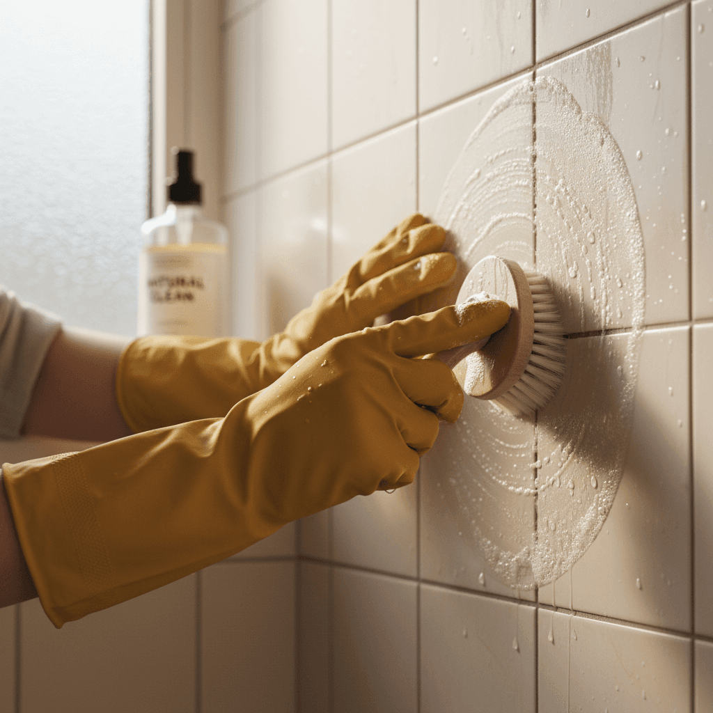 Monthly bathroom cleaning detail