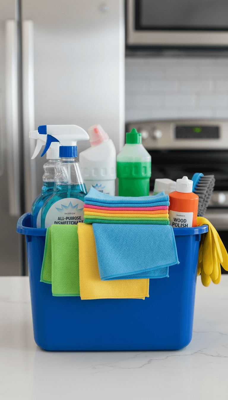 Professional cleaning supplies and materials