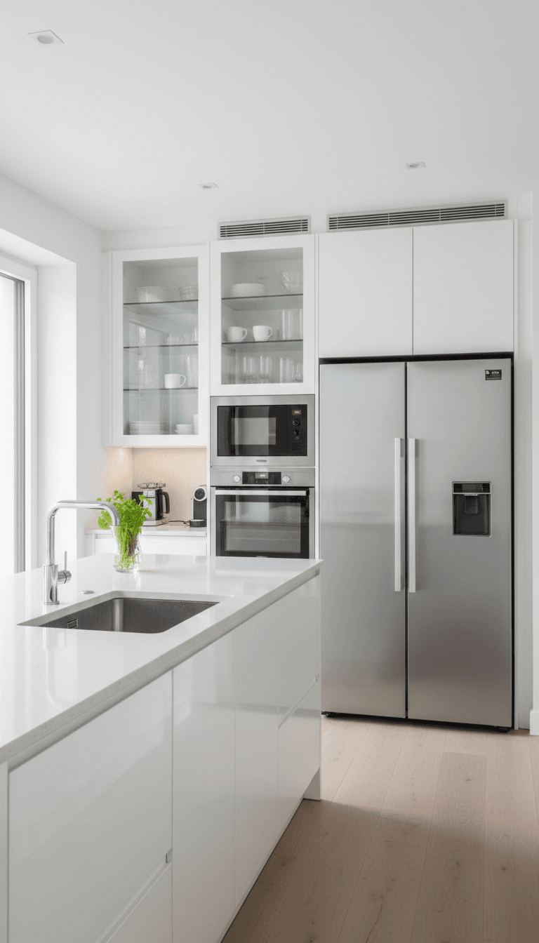 Spotless kitchen after professional cleaning